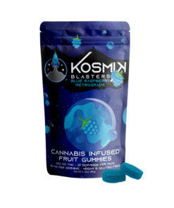 Blue Raspberry Retrograde Gummies for sale in stock, shop cannabis infused fruit gummies online at kosmikbrandshop best online gummies shop.